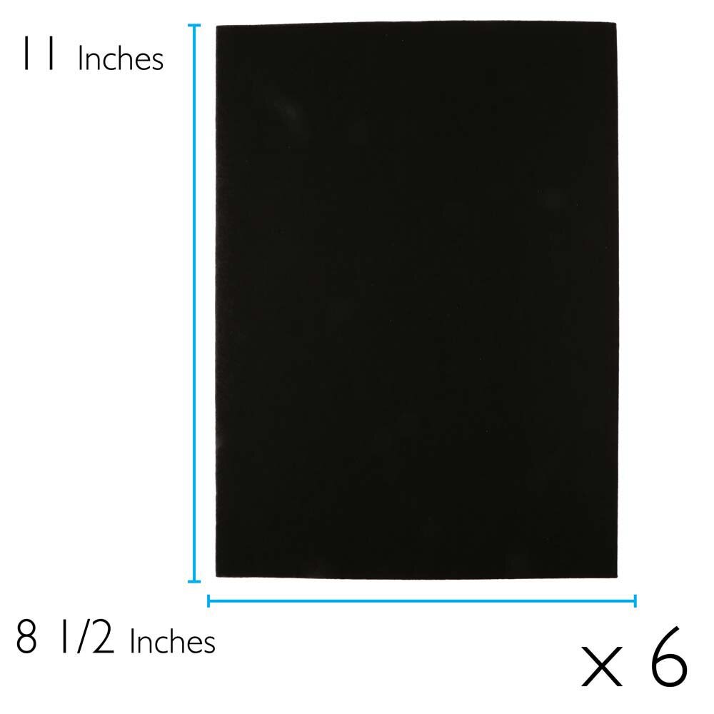 lacy's stiff stuff black 8 1/2 x 11 6 pa -BeadSmith.com